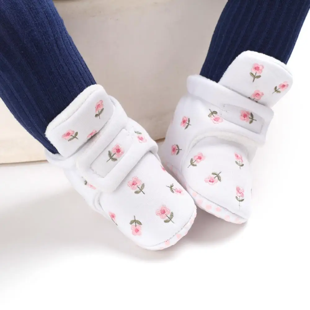 Bayi Baru Lahir Musim Dingin Sepatu Anak Laki-laki Gadis Balita Sepatu Bot Kapas Kenyamanan Lembut Anti-Slip Hangat Bayi Sepatu Bayi
