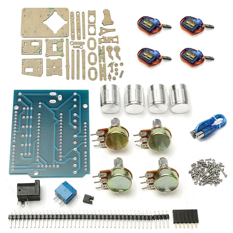 Самодельный акриловый робот-рука робот-коготь для Arduino набор 4DOF игрушек