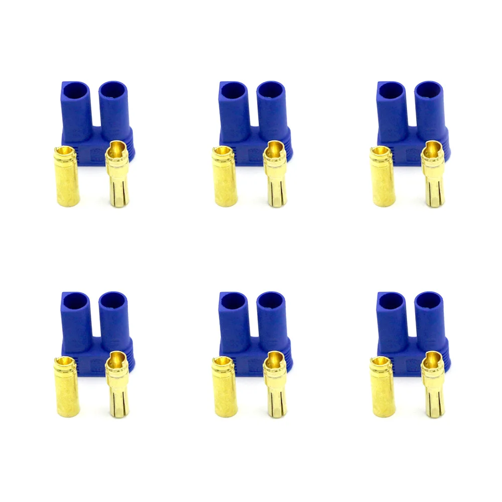 Зарегистрируйте доставку! Новый 50 пар/лот EC3 EC5 золотой пули кабель Разъем для