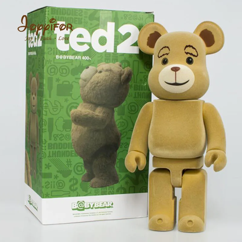 11 дюймов 400% Bearbricklys фигурки блок Медведь ПВХ прыгающий вампир Babybear Куклы Коллекционные модели игрушки для детей друзей