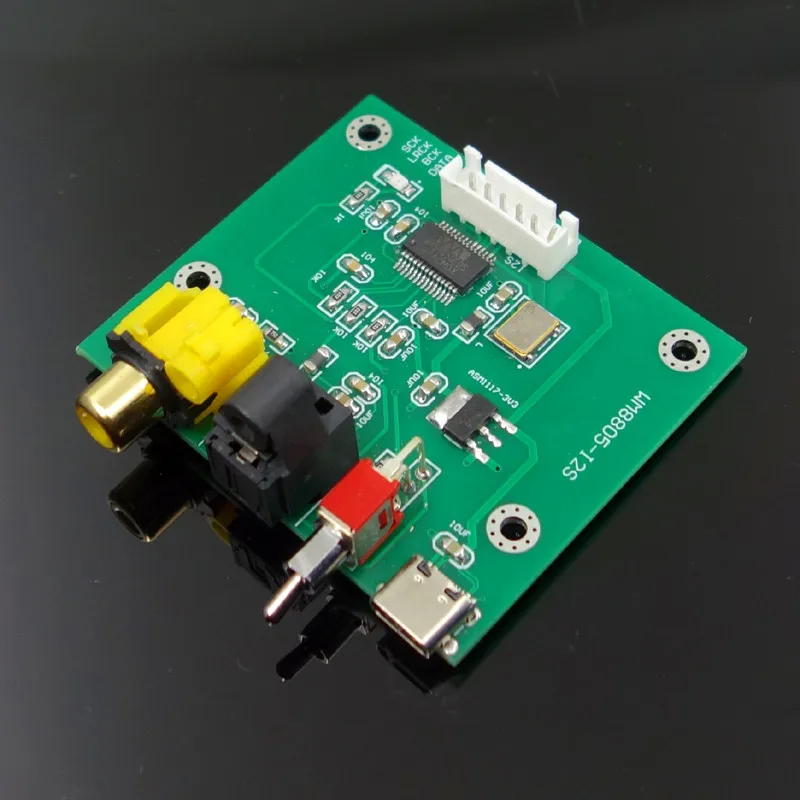 2021 Бесплатная доставка WM8805 коаксиальный волоконный вход/плата преобразования I2S