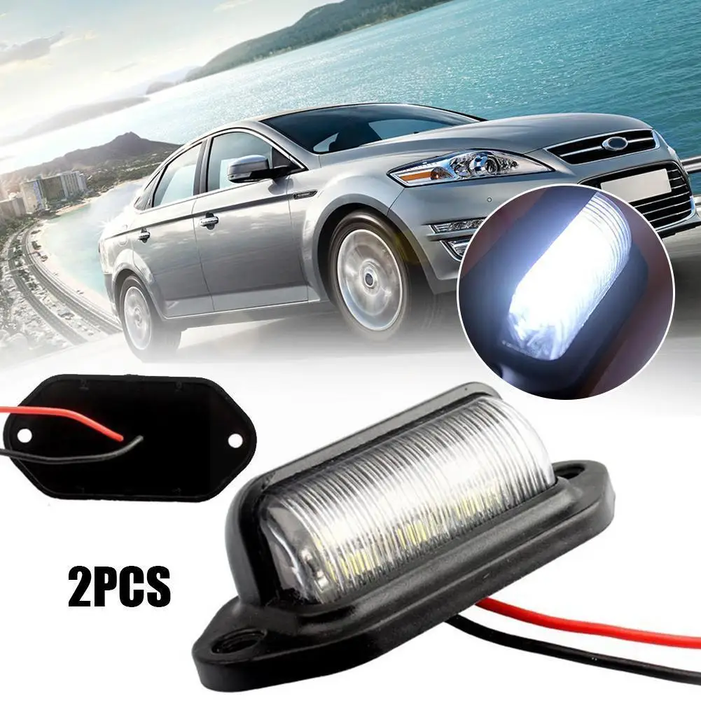 

2 шт. 12 В светодиодный номерной знак для автомобилей, лодок, мотоциклов, автомобилей, самолетов, домов на колесах, грузовиков, прицепов, фонар...