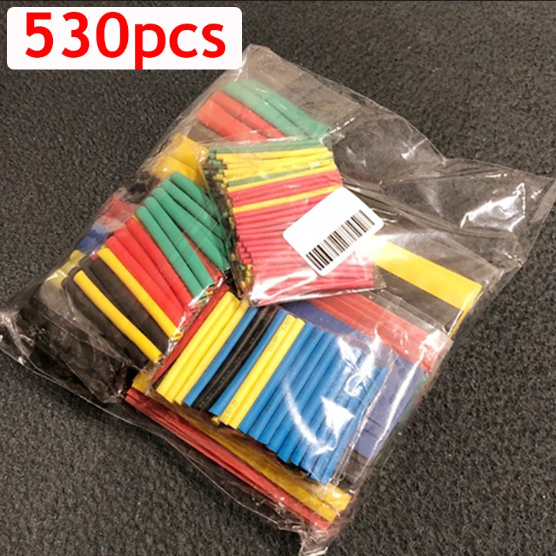 530 шт. термоусадочная трубка изоляция для проводов трубкой трубки комплект