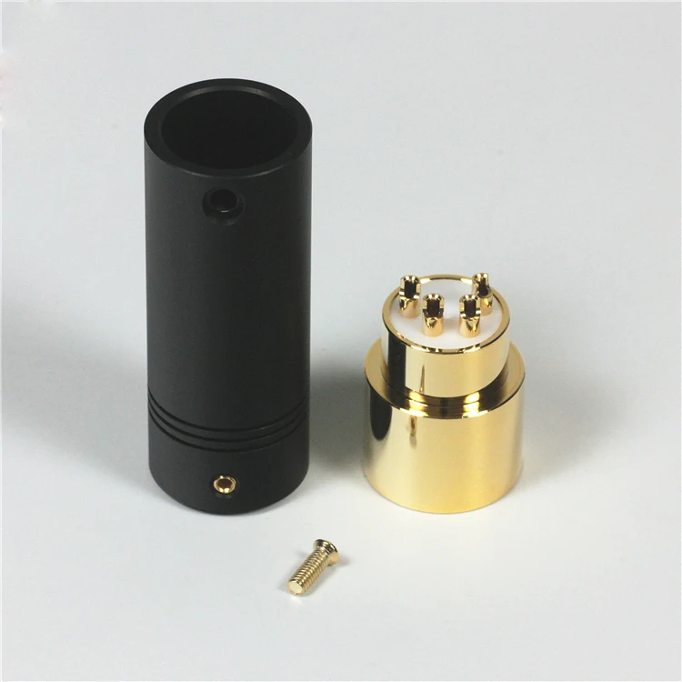 Позолоченный HIFI аудио разъем четырехъядерный Cannon XLR plug 10 мм|Усилители мощности| |