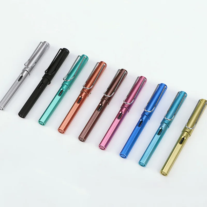 

New Hot Fountain Pen Colorful Extra Fine Nib 0.38mm/0.5mm Metal Pen Gift School Office Stationery