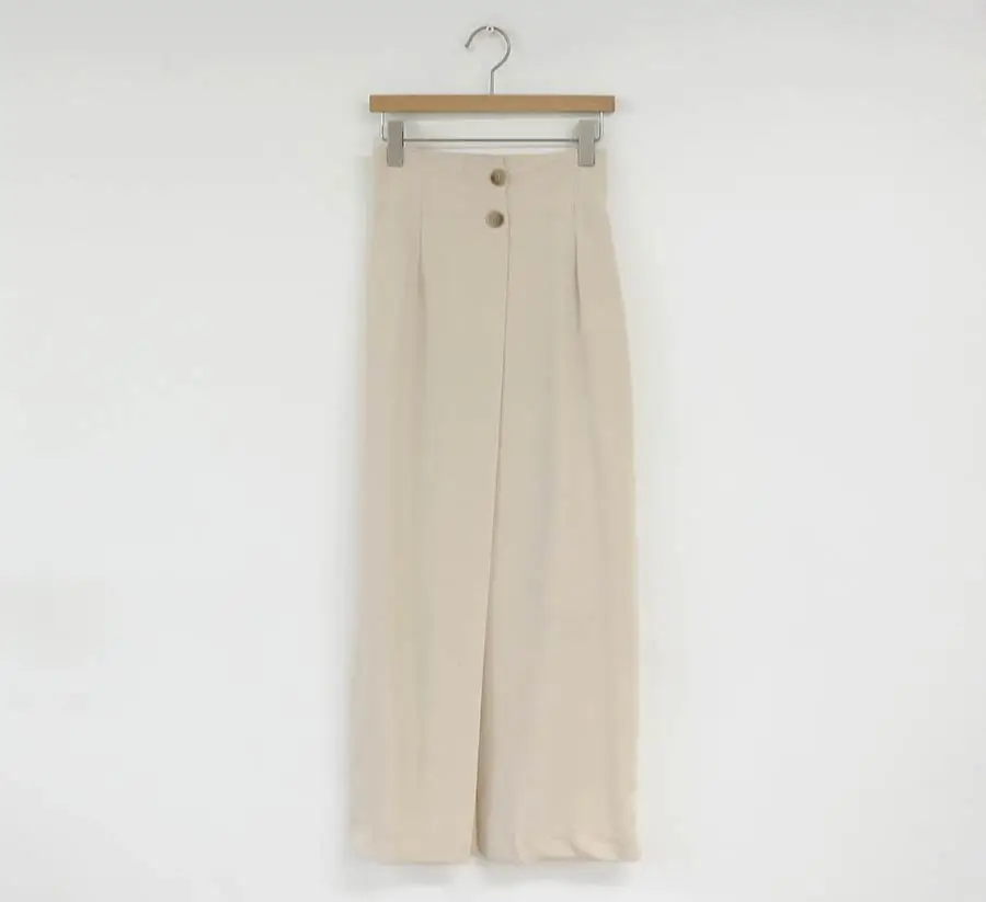 

2020 Spring And Summer Straight Skirt Ladies High Waist Stitching Solid Color Black Beige Mid-calf Skirts Retro Girls Skirts