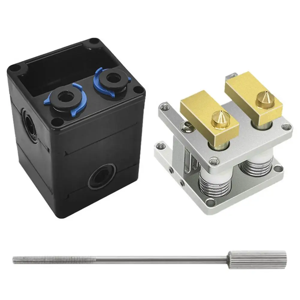 DIY 3D Printer Heaterblock Ultimaker 2 1.75mm Dual Heads Extruder Block Kit Nozzles For 0.2/0.3/0.5/0.6/0.8mm | Компьютеры и офис