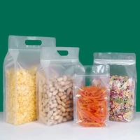 50pcs pe seal ziplock food packing bags reusable kitchen storage pouch reusable rice noodles insect proof dry goods packaging
