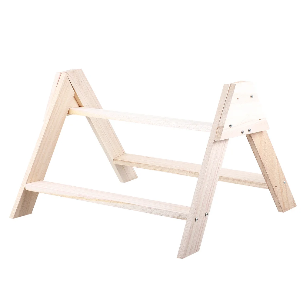 

Chick Standing Rack Wooden Chicken Hen Rooster Stand Bird Parrot Perch