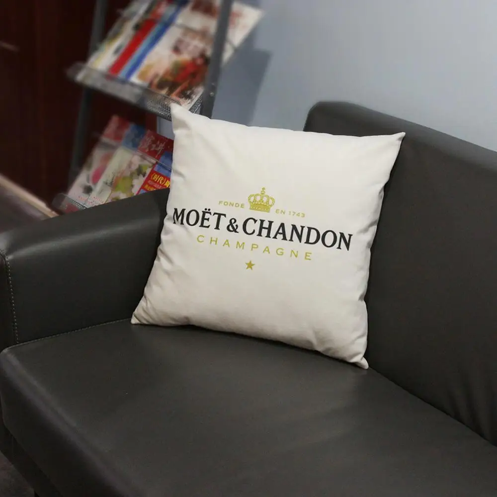 

Black Velvet Pillow Print Pillow Case Cotton Made Pillowcase Soft Black Cushion Cover 45X45cm Home Decorative Pillow Cover