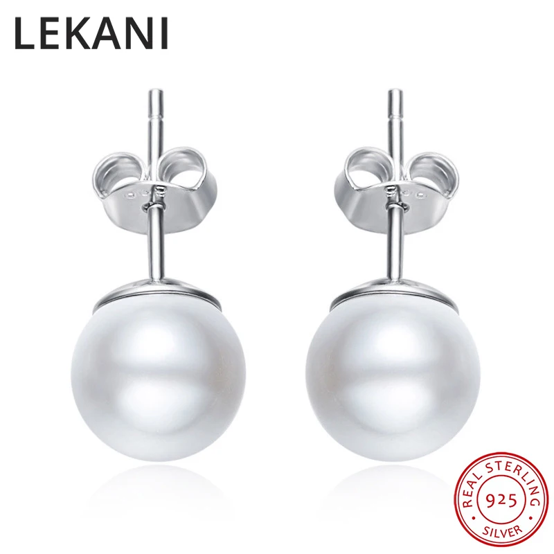 Серьги-гвоздики женские из серебра 925 пробы украшенные кристаллами в форме шара