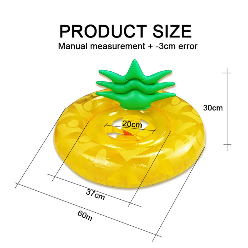 

Children's inflatable swimming ring Fruit Pool Float Pineapple Swim Tube Ring Swim Pool Party Kids Toy #4AA9
