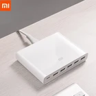 Оригинальное зарядное устройство Xiaomi USB-C 60 Вт с 6 USB-портами типа C QC 3,0, быстрая зарядка 18 Вт x2 24 Вт (5 В = макс. 2,4 А) для смартфонов и планшетов