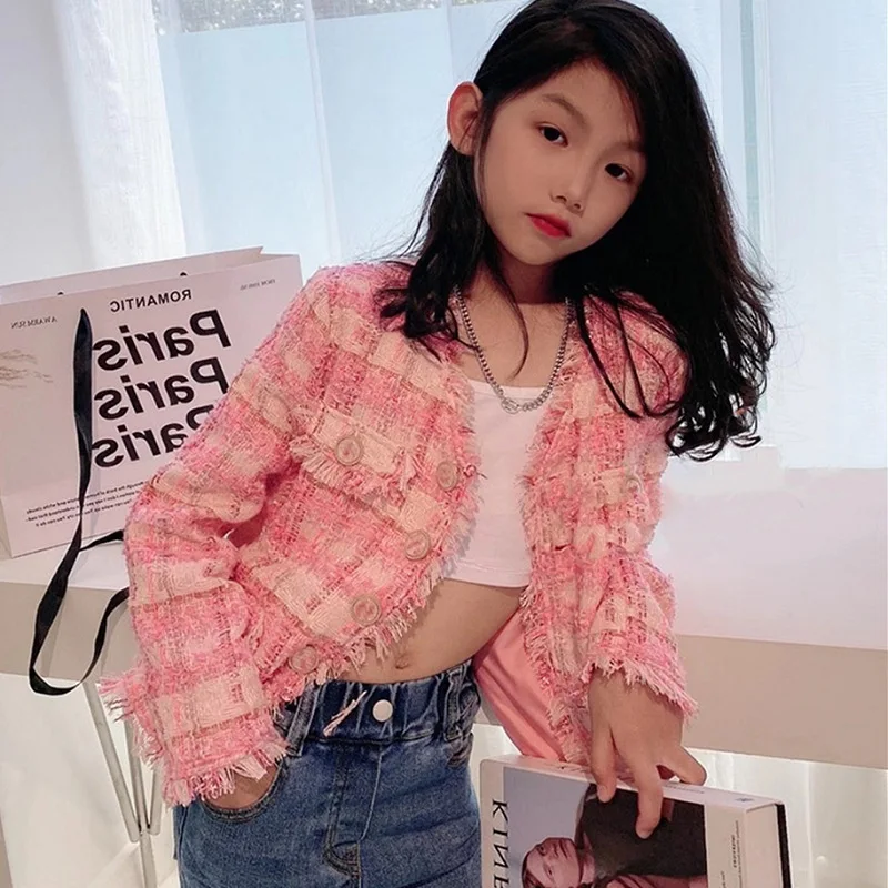 

Fashion Kids Jacket For Girl Autumn Tassel Short Coat Children Clothing Baby Girls Jackets And Cardigan Outerwear