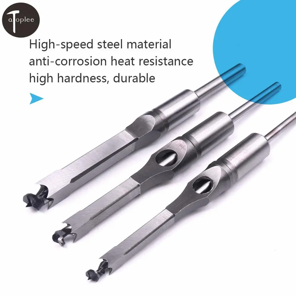 1/3 шт. HSS квадратное отверстие сверла по металлу квадратный земельный шнек сверлы