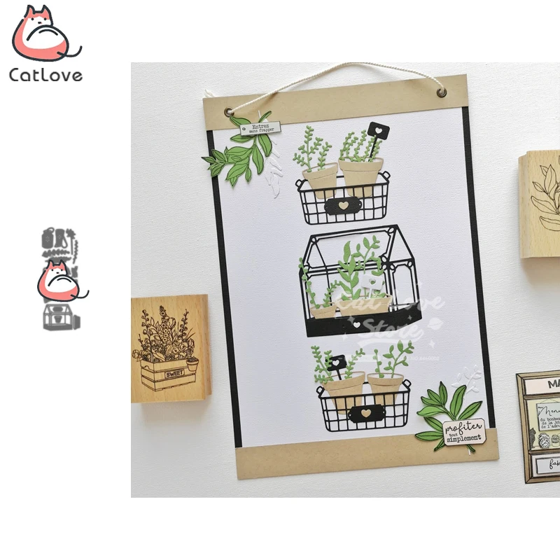 Горшечная коробка для растений металлические режущие штампы трафарет