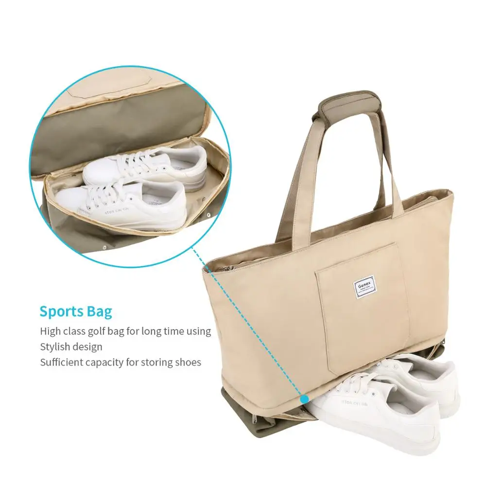 Большая Дорожная сумка тоут через плечо Gonex для женщин водонепроницаемая из