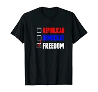republican democrat freedom libertarian men t shirt black s 3xl