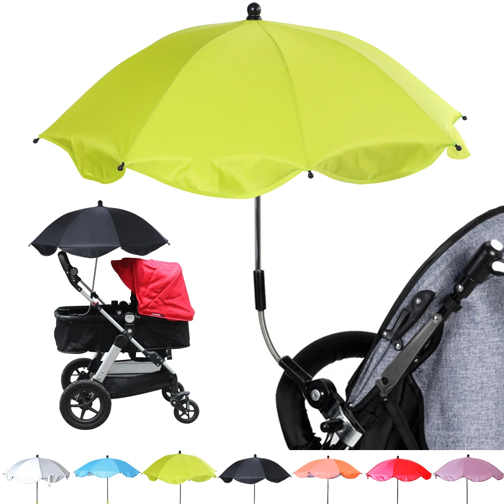 

Folding Baby Stroller Umbrella Pram Pushchair Trolley UV Sun Rain Protector Umbrella Canopy Bracket Clip Baby Cart Accessories