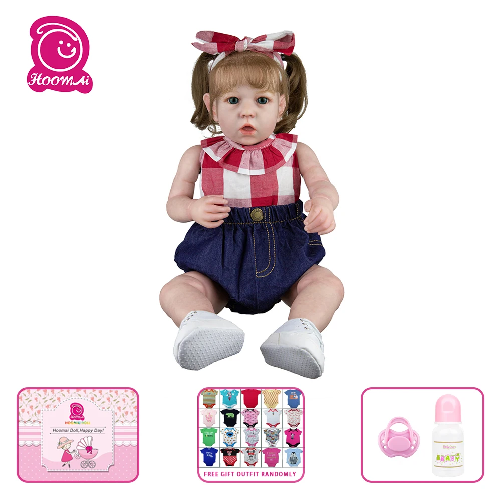 

Hoomai 20 Inches New Style Lifelike Reborn Baby Doll Soft Silicone Vinyl Dolls Toy For Child Birthday Reborn Baby Doll