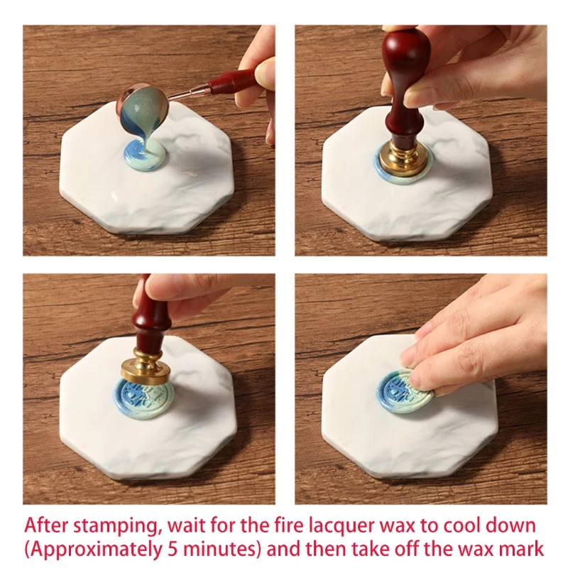 

Octagon Cooling Demoulding Plate Pad Cover Wax Seal Stamp Sealing Beads Pads