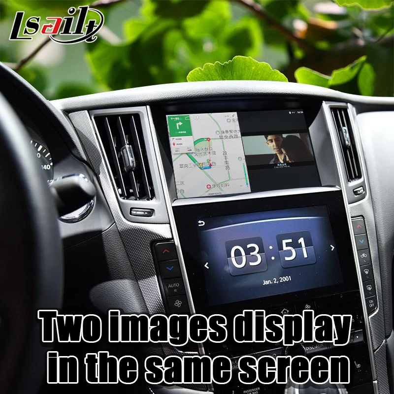 Lsailt Android 7,1 gps навигация 3g ram видео интерфейс Поддержка беспроводной carpaly/Android авто для Infiniti-19 Q50 Q60