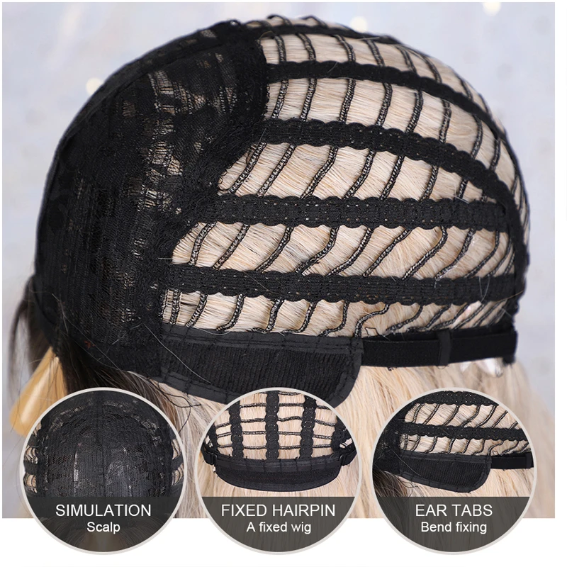 

Long Straight brown Wig Synthetic Wig Cosplay Wigs for Women Natural Middle Part Heat Resistant Fiber Natural Looking Daily wig