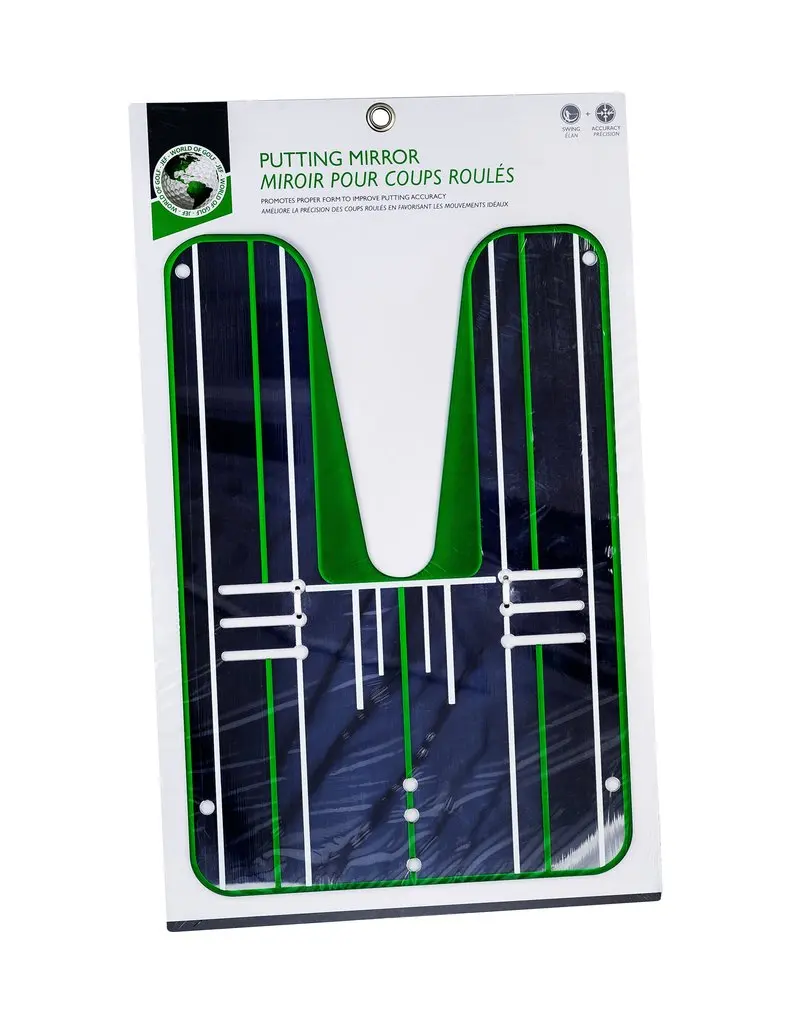 

Putting Alignment Mirror to Help with Putting Accuracy & Consistency, Portable Practice Putting Trainer, Mirror Size 15x 10 Inch