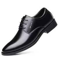 hidden heel 6cm genuine leather shoes men formal shoes in high quality oxford mens shoes dress flats sapatos masculinos social