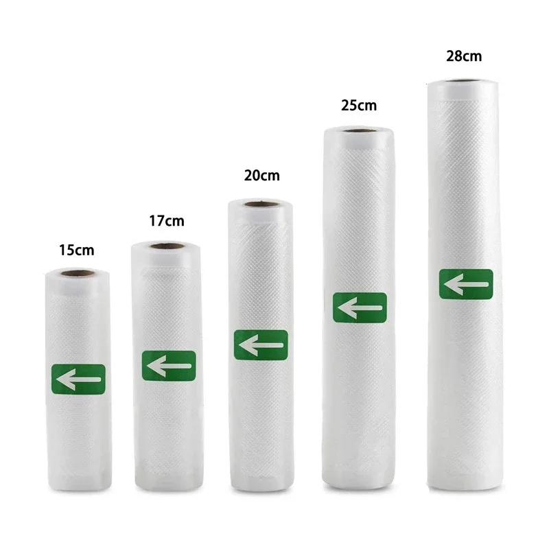

Food Vacuum Bags Sealer Bag Food Fresh Long Keeping 12+15+20+25+28cm*500cm Rolls/Lot Bags for Vacuum Packer