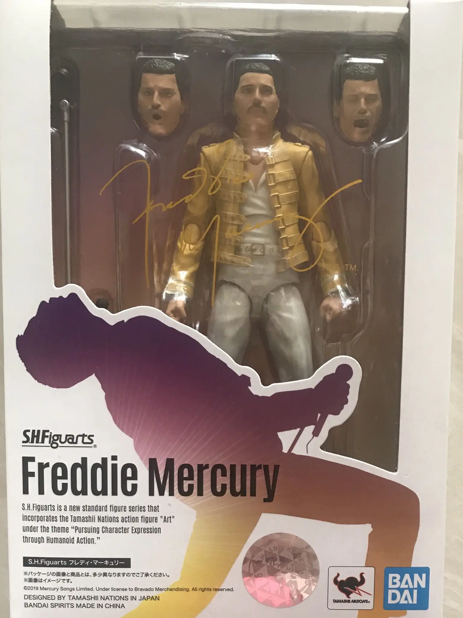 SHF Bandai Queen Freddie Mercury английская рок группа ПВХ фигурка игрушки Фигурки аниме модель