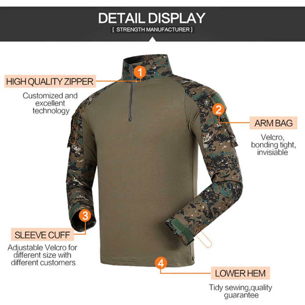 мужская одежда футболка Мужская водонепроницаемая камуфляжная рубашка с