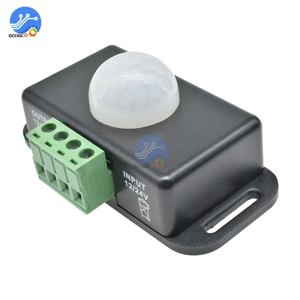 DC 12V PIR датчик движения переключатель автоматический светильник для обнаружения