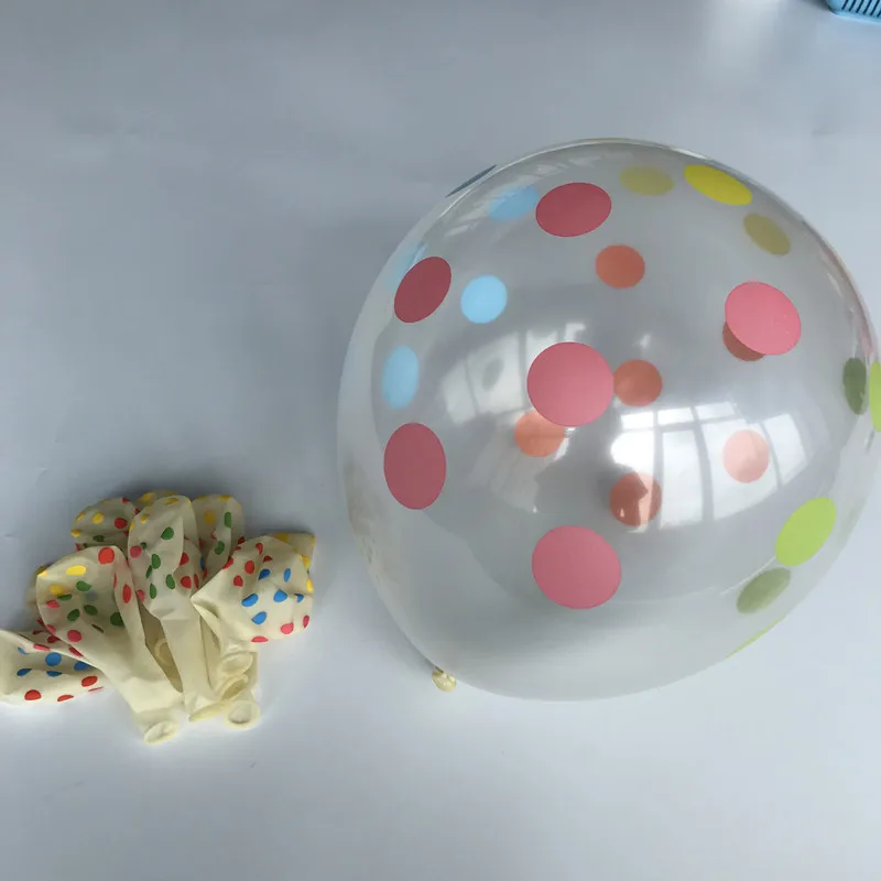 10 шт. прозрачные латексные воздушные шары в горошек 12 дюймов|party decoration|birthday party