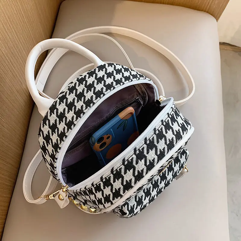 Мини-рюкзак женский в стиле ретро универсальный многофункциональный на два