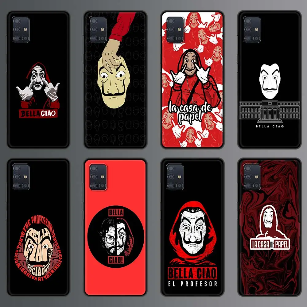 

La Casa De Papel Money Heist Phone Case for Samsung Galaxy A51 A71 A50 A21s A12 A31 A10 A20e A41 A70 A30 A11 A40 Silicone Cover
