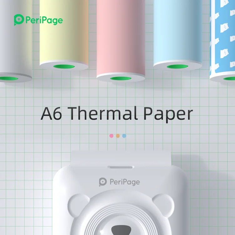 PeriPage 56x30 мм цветная термальная бумага этикетка бумажный стикер бумажная наклейка