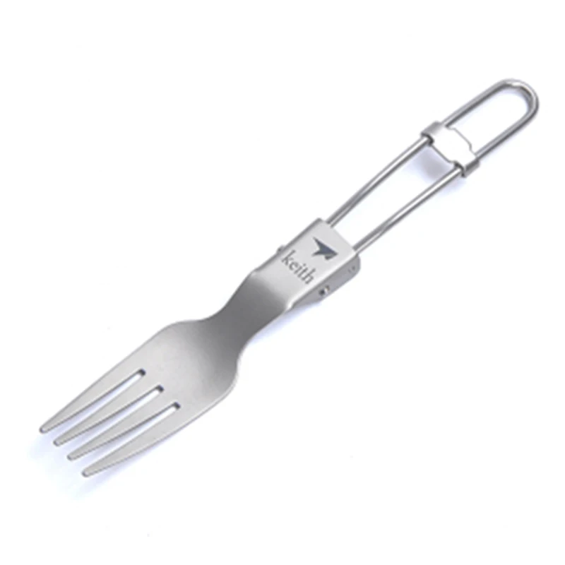 Титановая вилка столовая посуда столовые приборы из чистого титана для кемпинга