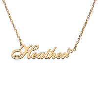 god with love heart personalized character necklace with name heather for best friend jewelry gift