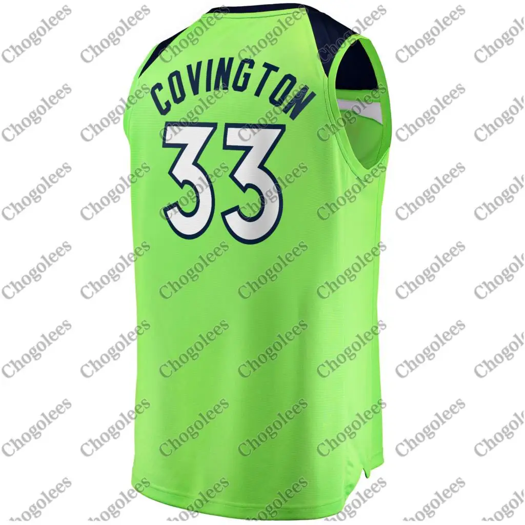 

Men Basketball Jersey Robert Covington Minnesota Branded Fast Break Player Jersey Statement Edition Green