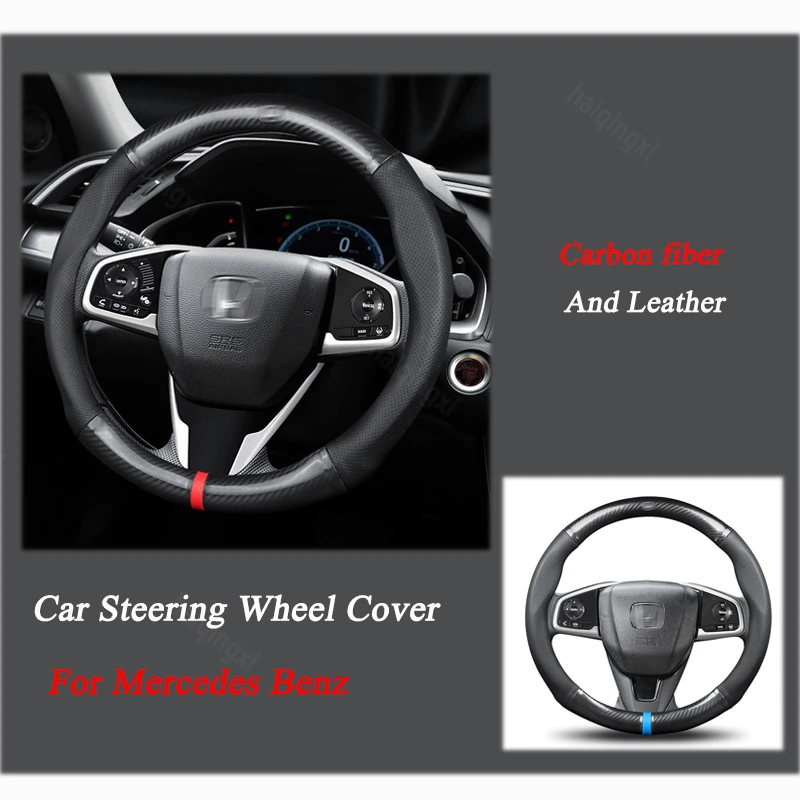 

Steering wheel cover set for Honda New Fit New Accord Front Fan CRVXRV Civic car accessories carbon fiber car wheel cover