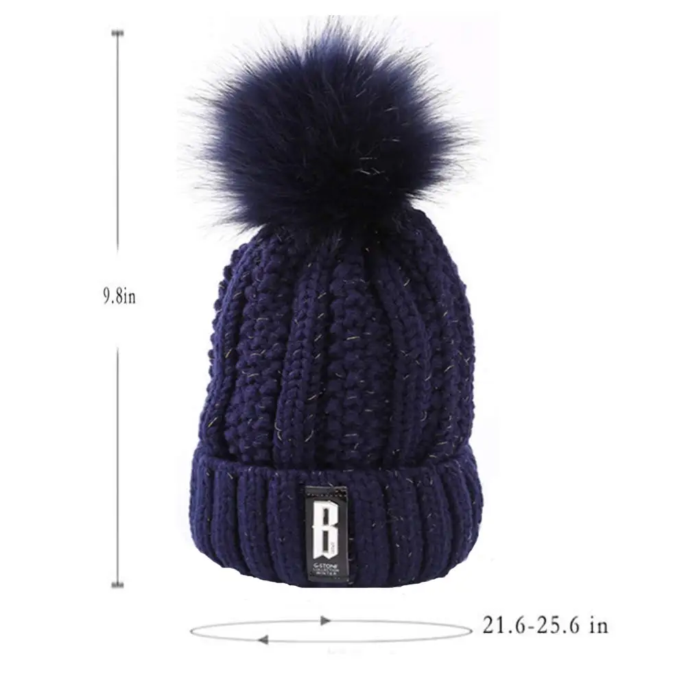 Женская зимняя Плотная шапочка комплект из 2 предметов шапка шарф симпатичный