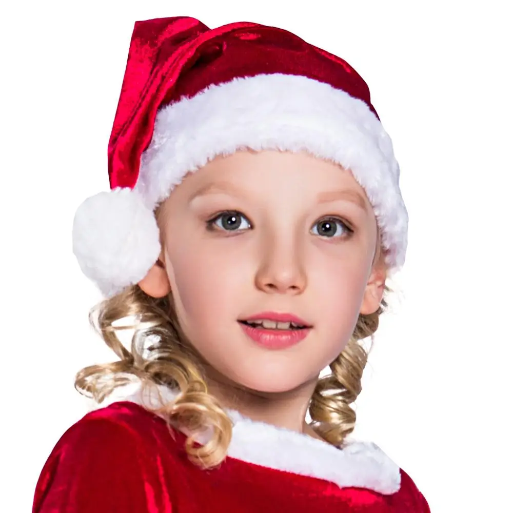 

SATCOPY Christmas Santa Claus Christmas Suit Costume Suit Kids New Year Children's Clothing Dress Set Girl red skirt with hat