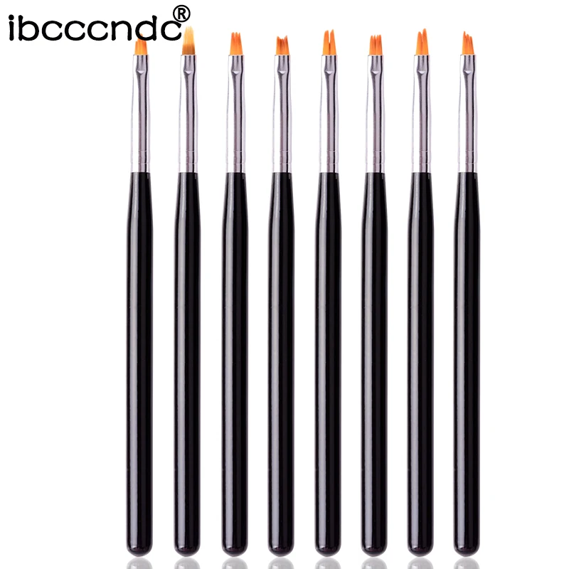 

1pcs UV Gel Polish French petal Nail Brushes Varnish Building Painting Petals Drawing Flower Gradient Dotting Nail Art Pen Brush