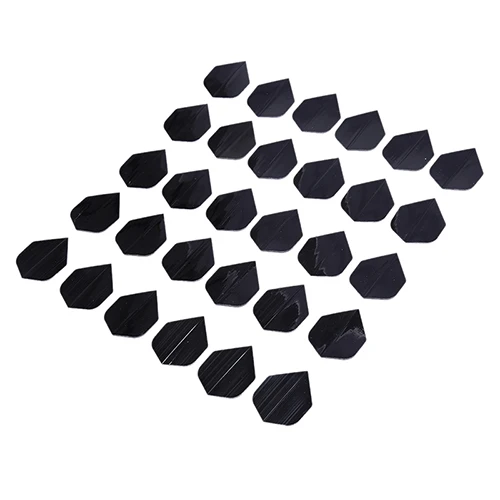 

30 Pcs/lot High Quality Simple Pure Black Dart Flights for Outdoor Sports PL