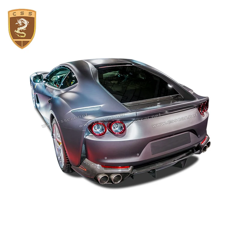Задний дефлектор спойлер лопаты для Ferrari 812 сухое углеродное волокно задний