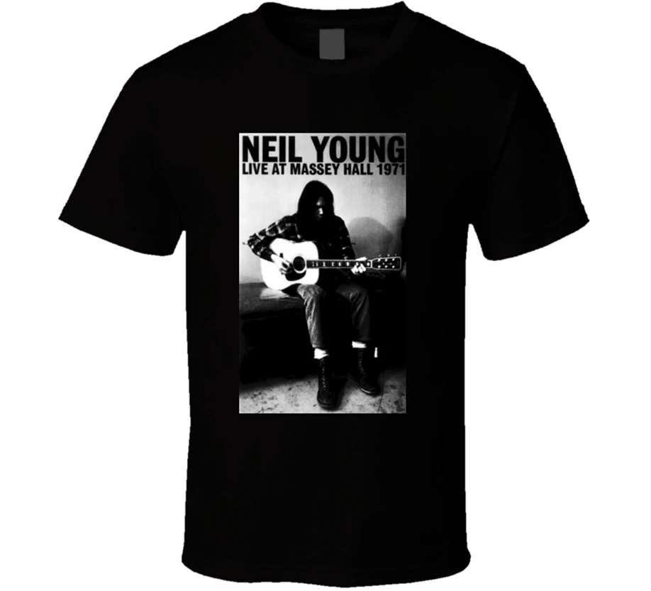 Новая мужская футболка Neil Young Live Massey Hall Music размер S 2Xl модная Классическая