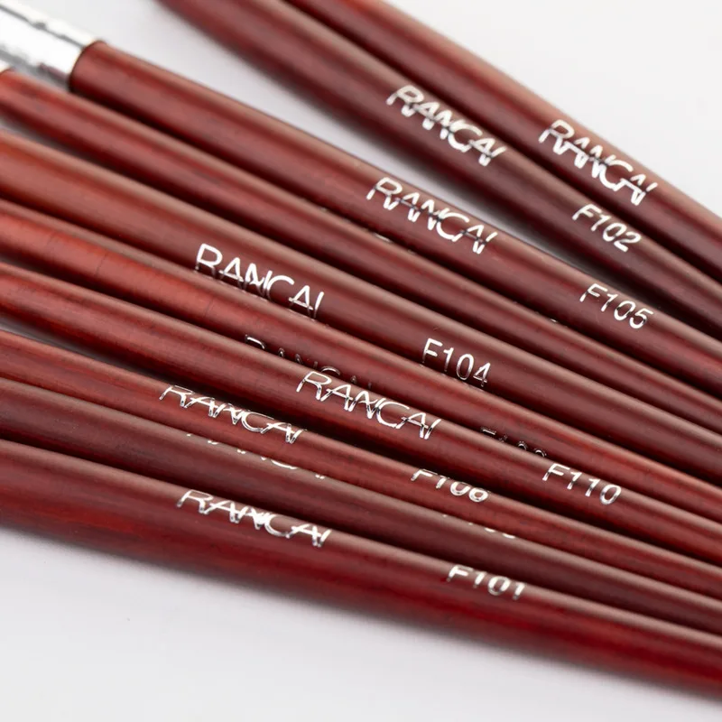 

New Product 10 Eye Shadow Brushes Complete Set Of Small Horse Hair Makeup Eyeshadow Eyebrow Nose Shadow Angled Brush Tool