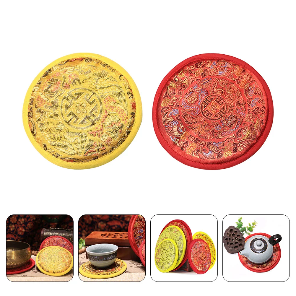 

2pcs Sound Bowl Accessories Unique Nepal Cloth Bowl Cushion
