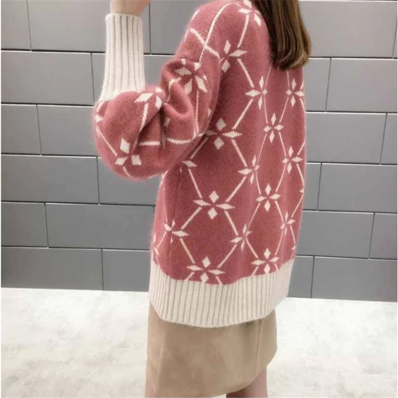 High Quality autumn pullover 2019 Warm Winter Women Sweater Fashion Knitted Soft Pullover Jumper Autumn Female Top | Женская одежда